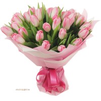 Букет "Розовые тюльпаны" 